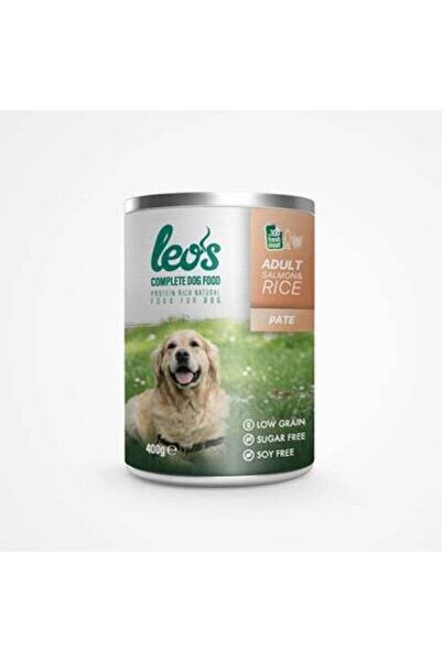 Bezos Somonlu ve Pirinçli Pate Yetişkin Köpek Konservesi 12 Adet 400 Gr
