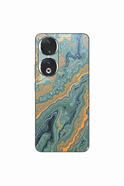 OEM Husa compatibila cu Honor 90 5G Silicon Gel Tpu Model Forest Flame Marble