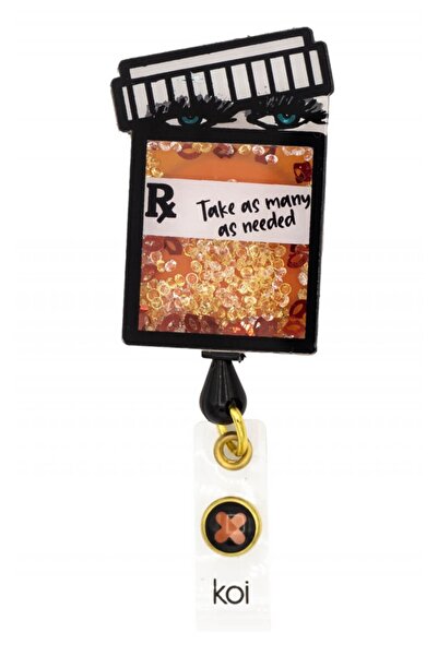KOI Suport retractabil pentru ecuson Happiness - RX Peeking, Multicolor (A156A)