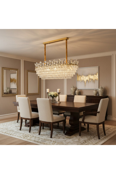 Alessandro DESIGN Candelabru Cristal ACE Supremo 10xE14, Dimensiuni 95x35cm ,...