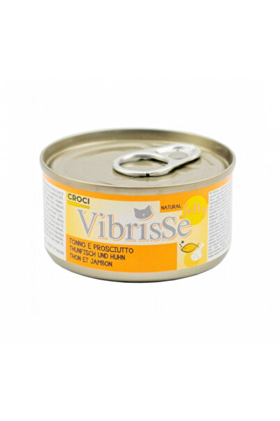 Croci Hrană umedă pentru pisici Vibrisse Jelly, Ton și șuncă de pui în aspic,...