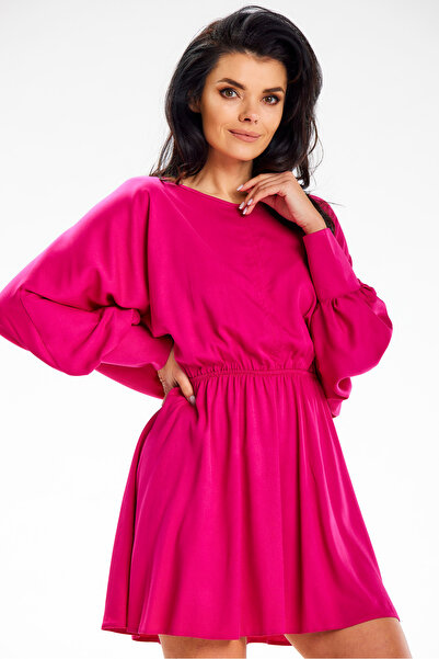 Awama Rochie dama awama, viscoza, A640 - Fuchsia -, One Size INTL
