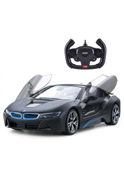 Rastar Masinuta cu telecomanda, Rastar, BMW i8, 1:14, Negru