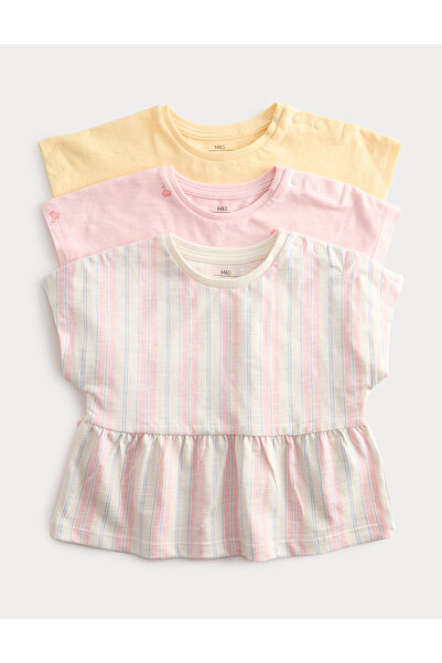 Marks & Spencer 3'lü Pamuklu T-shirt