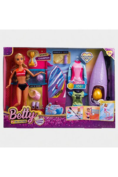 Z Store Nautical Sports Doll with Accessories – Beach Volleyball, Canoe, Surf...
