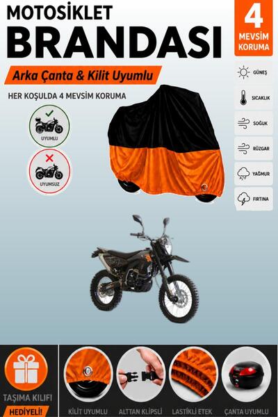 Cemku Double Black Top - Orange Bottom, Rear Bag Compatible Asian Rx 250 Supe...