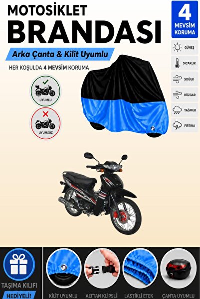 Cemku Double Black Top - Blue Bottom, Rear Bag Compatible Yuki Yk100-7 Pasha ...