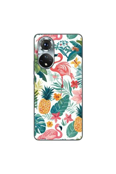 OEM Husa compatibila cu Honor 50 Silicon Gel Tpu Model Tropical Pattern