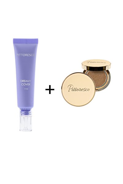 pittoresco MIX AND MATCH BB CUSHION SPF 50 Nr. 21 - Set Cremă BB și Corector