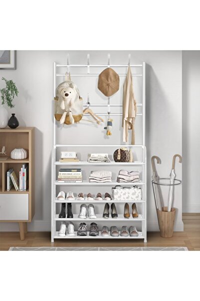 Primo 5 Layer Shoe Rack Stainless Steel Tube Shoes Boots