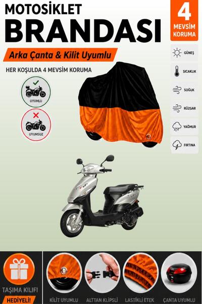 Cemku Double Black Top - Orange Bottom, Rear Bag Compatible Kuba Golf 100 Mot...