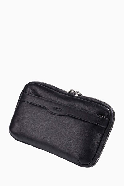DAMY Genuine Leather Men's Handbag 8409 - Black