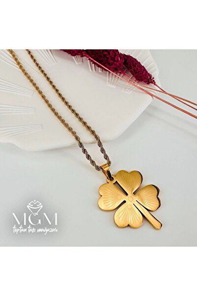 atastore2017 Steel Clover Necklace
