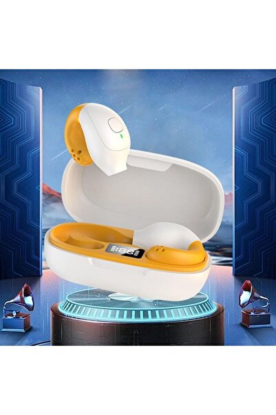 Yallabena Wireless Bluetooth Ear Clip Sports Headset with Charging Case LED D...