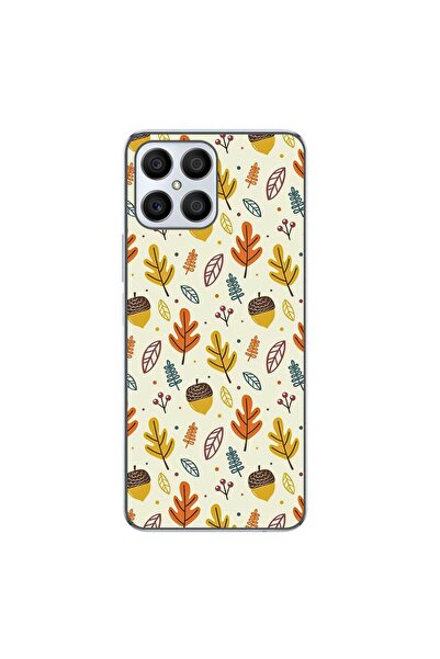 OEM Husa compatibila cu Honor X8 4G Silicon Gel Tpu Model Autumn Pattern
