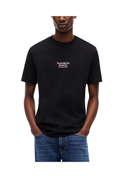 Tommy Hilfiger Ανδρικό T-shirt Μαύρο Tommy Jeans DM0DM23184-BDS