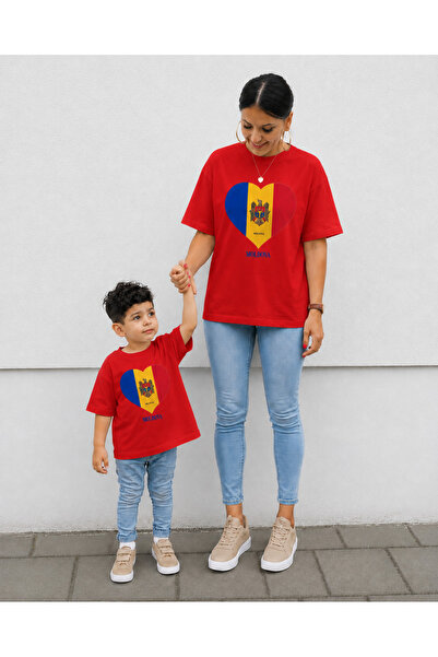 VODEXA Tricou supradimensionat pentru mamă și copil, combinație de tricouri, ...