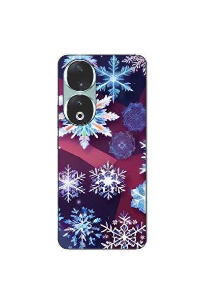 OEM Husa compatibila cu Honor 90 5G Silicon Gel Tpu Model Fulgi de Gheata