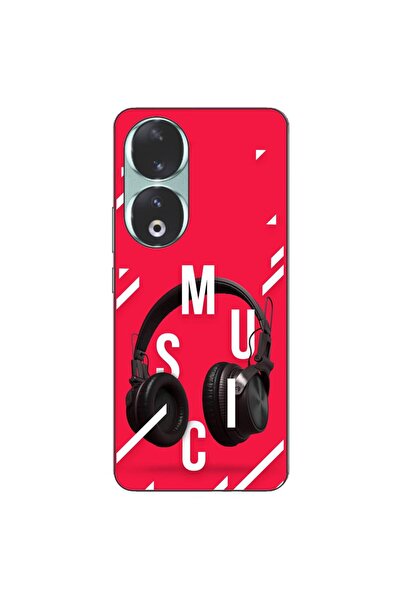 OEM Husa compatibila cu Honor 90 5G Silicon Gel Tpu Model Music Headphones