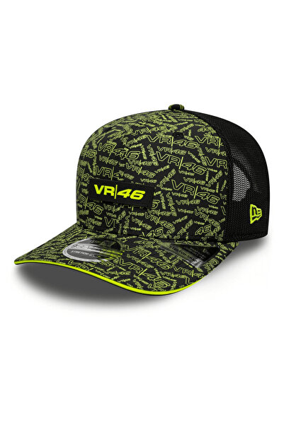NEW ERA VR46 Ολόσωμη Εκτύπωση Μαύρο 9SEVENTY Ελαστικό Snapback Καπέλο
