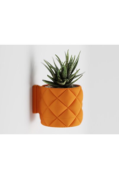 Tasarım Inflated Dekoratif Saksı - Duvar Monteli Ananas Bitki Saksısı 8 cm