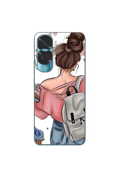 OEM Husa compatibila cu Honor 90 Lite 5G Silicon Gel Tpu Model Girl Fashion S...