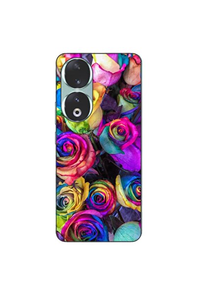 OEM Husa compatibila cu Honor 90 5G Silicon Gel Tpu Model Trandafiri Colorati