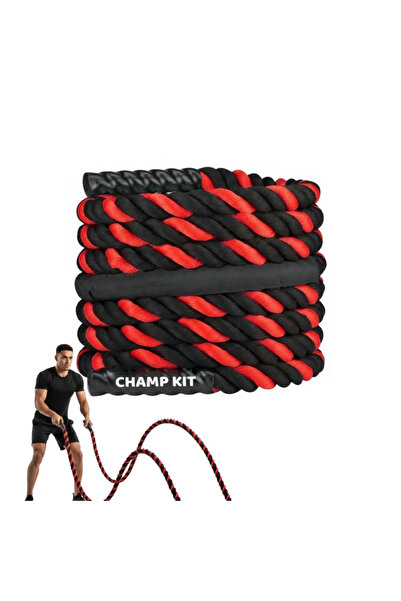 Champ Kit Professional Battle Rope for Cardio and Resistance Training - 9 Meters