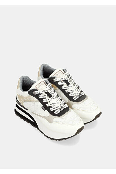 Anekke White sneakers with black details
