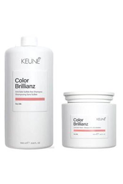 Keune Pachet pentru Par Vopsit - Color Brillianz: Sampon Fara Sulfati 1000 ml...