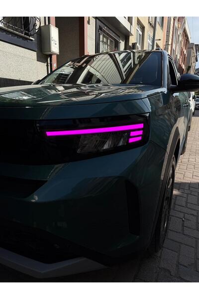 ARKT STİCKER Opel Frontera Gündüz Led Sticker Mor