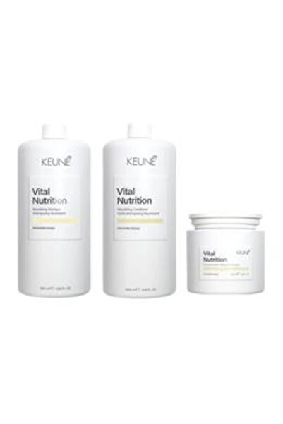 Keune Pachet Hranitor pentru Par - Vital Nutrition Nourishing: Sampon 1000 ml...