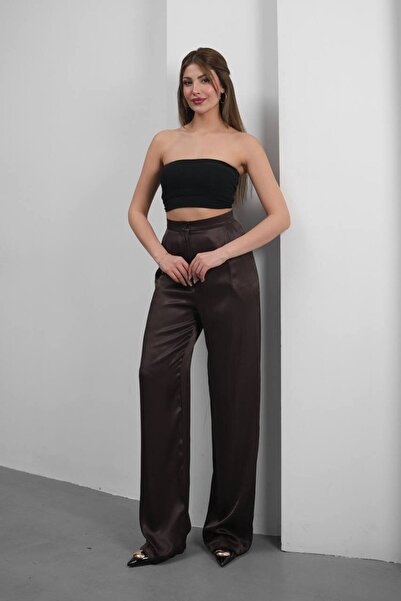 HandmadeAtelier YÜKSEK KALİTELİ SATEN PANTOLON
