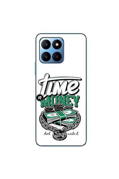 OEM Θήκη συμβατή με Honor X6 από σιλικόνη gel TPU με σχέδιο: Η ώρα είναι χρήματα