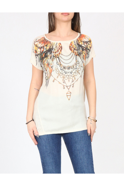 Evendi T-shirt, Cream