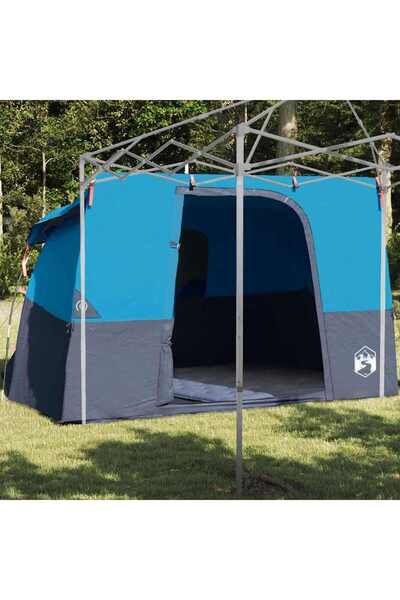 vidaxl Cort interior cu acoperis albastru 280 x 220 x 176 cm tafta