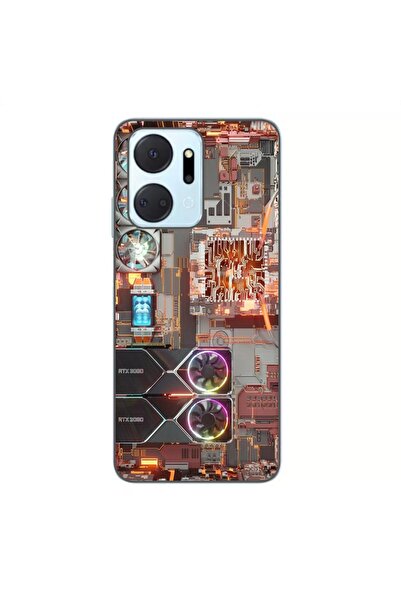 OEM Калъф, съвместим с Honor X7a, силиконов гел TPU, модел за дънна платка