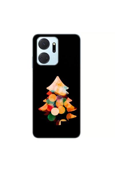 OEM Husa compatibila cu Honor X7a Silicon Gel Tpu Model Craciun Brad Fundal N...