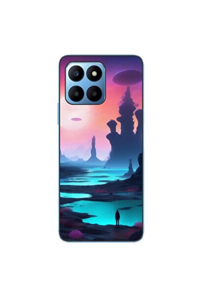 OEM Husa compatibila cu Honor X8 5G Silicon Gel Tpu Model Mystic Planet