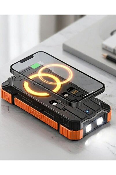 OEM 20000 mAh Powerbank Güneş Enerjili Kablosuz Şarj Hızlı Şarj Taşınabilir B...
