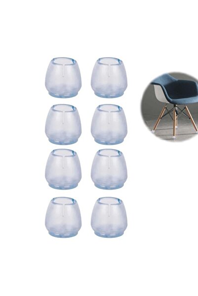 PROCART Protecții pentru picioarele mobilei, din silicon, transparente, set d...