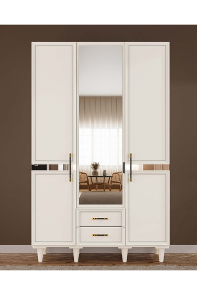miracool Kardelen 3 Kapaklı Gardrop / Dolap / Komple MDF