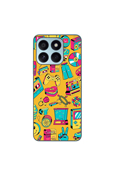 OEM Husa compatibila cu Honor X8b Silicon Gel Tpu Model Pop Art Vintage