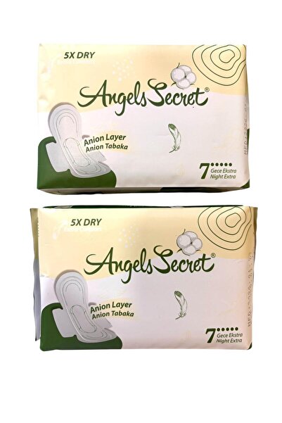 Angels Secret Night Extra Pad Hygienic Women's Pad with Active Oxygen and Neg...
