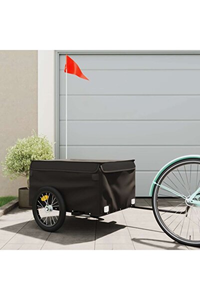 vidaxl Bicycle trailer, black, 45 kg, iron