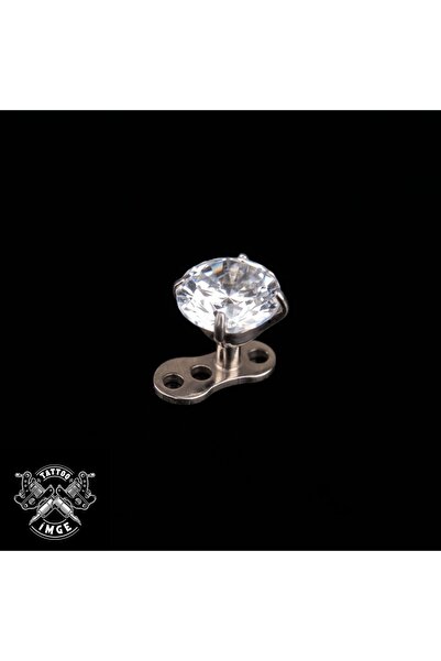 İmgePiercing Zirkon 5 mm Titanyum Dermal Piercing