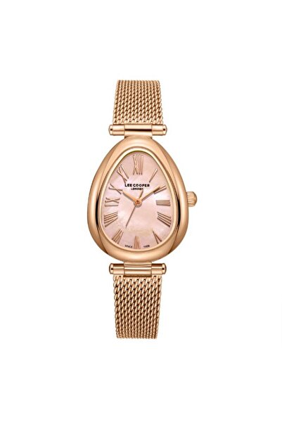 Lee Cooper Women's 3H Rose Gold Mop Dial Watch - LC08360.410