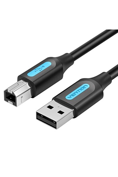 Vention Cablu USB 2.0 A tată la B tată, 3M, negru, din PVC