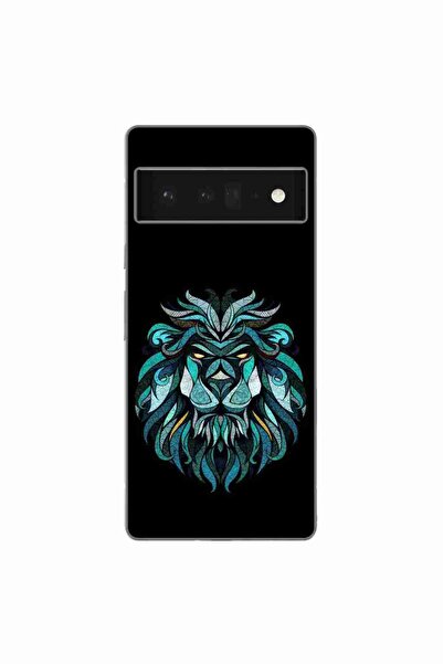OEM Husa compatibila cu Google Pixel 6 Pro Silicon Gel Tpu Model Abstract Lion