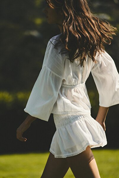 Pull & Bear Fırfırlı şort etek